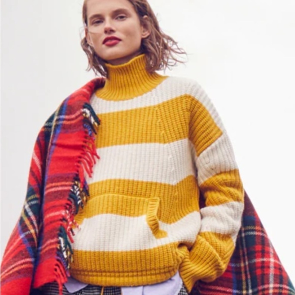J Crew merino rugby striped pullover sweater. Size XS-Small.